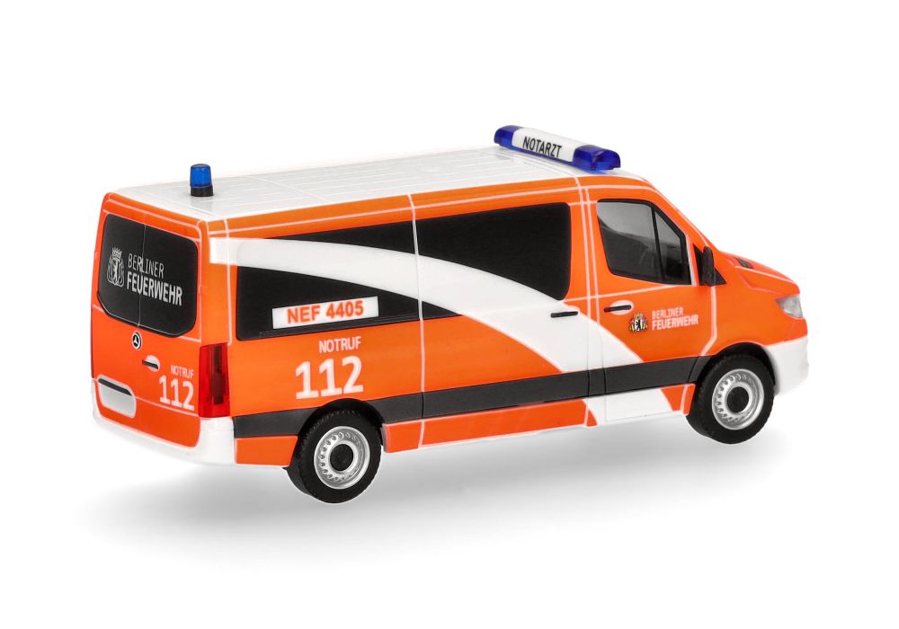 Herpa 099066 MB Sprinter '18 Bus FD "Berliner Feuerwehr/Notarzt" 1:87