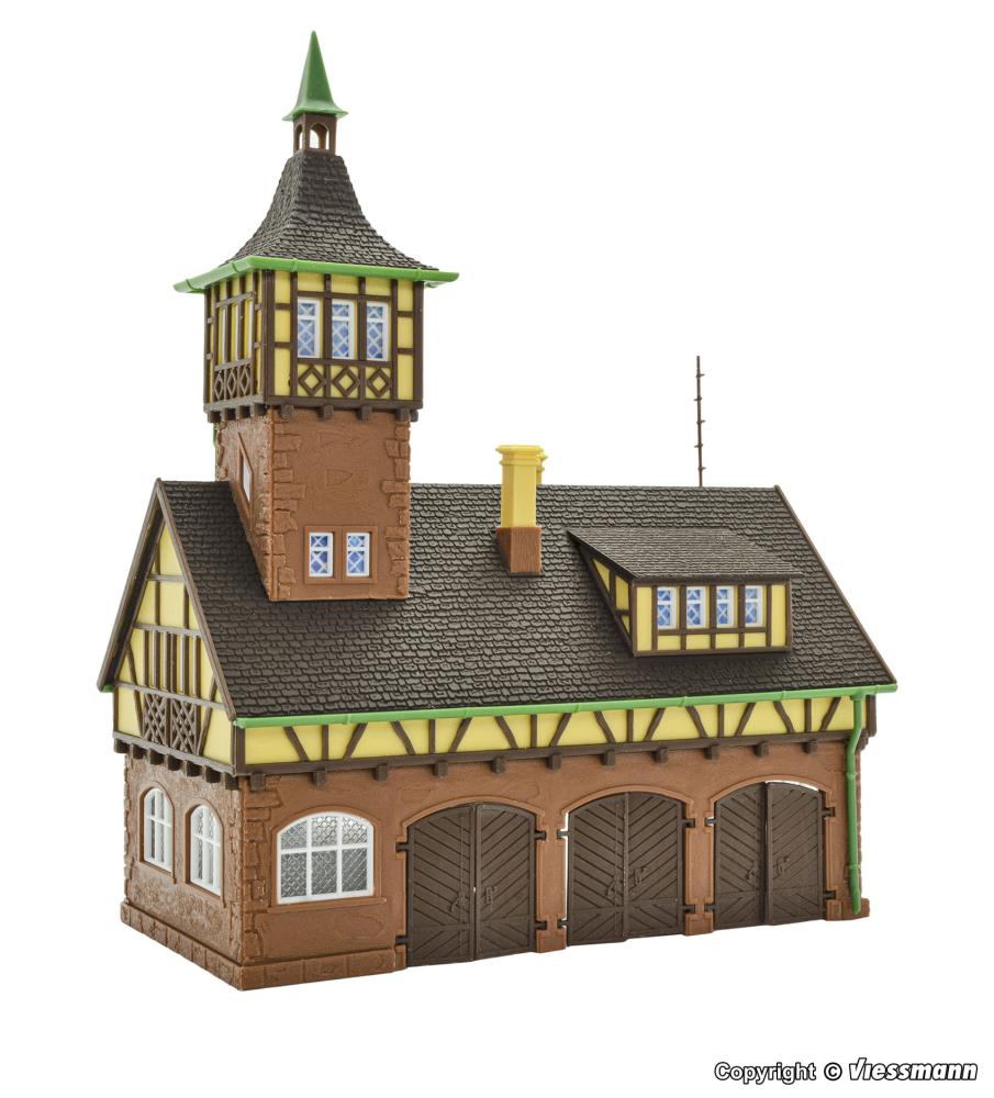 Vollmer 43756 Gerätehalle mit Turm dreiständig 1:87 Spur H0 Neu OVP