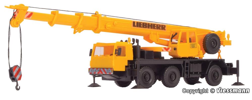Kibri 12503 LIEBHERR Mobilkran LTM 1050/3, gelb - Spur H0 - Neu