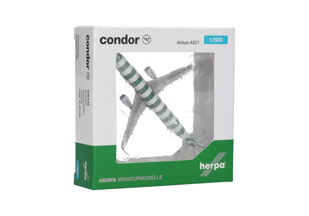 Herpa 539142 Condor Airbus A321 "Island" – D-ATCB 1:500 NEU OVP