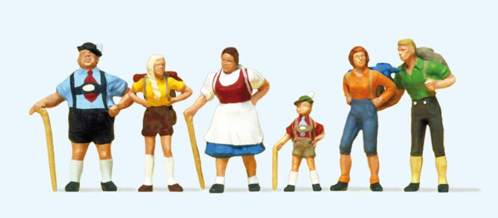 Preiser 10280 Familie Krause im Allgäu 1:87 Spur H0 Neu OVP Figuren