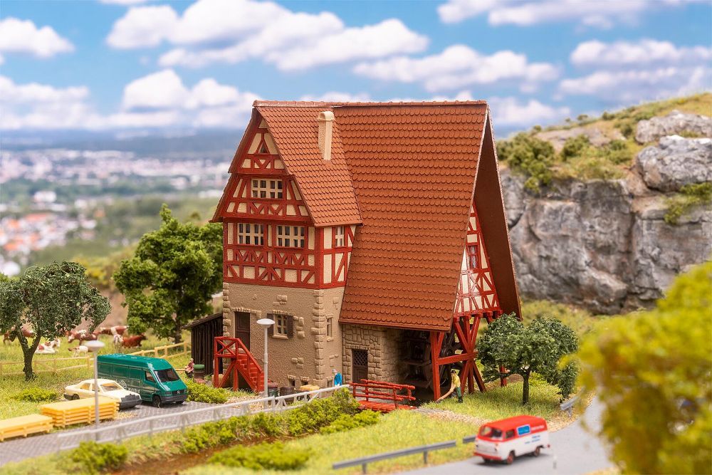 Faller 232134 Aumühle mit Mühlrad 1:160 Spur N Bausatz NEU OVP