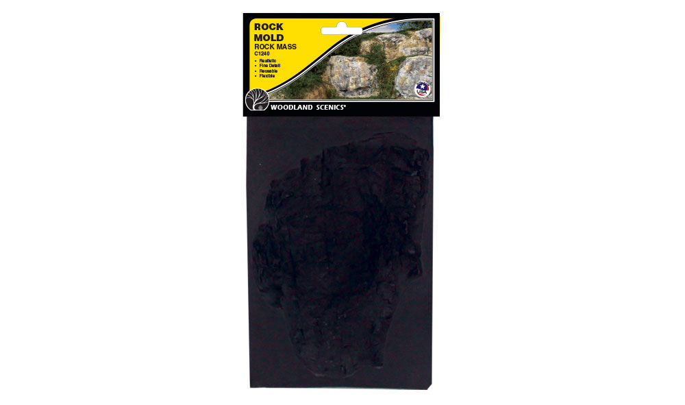 Woodland Scenics C1240 Gießform breite Felsen Neu OVP