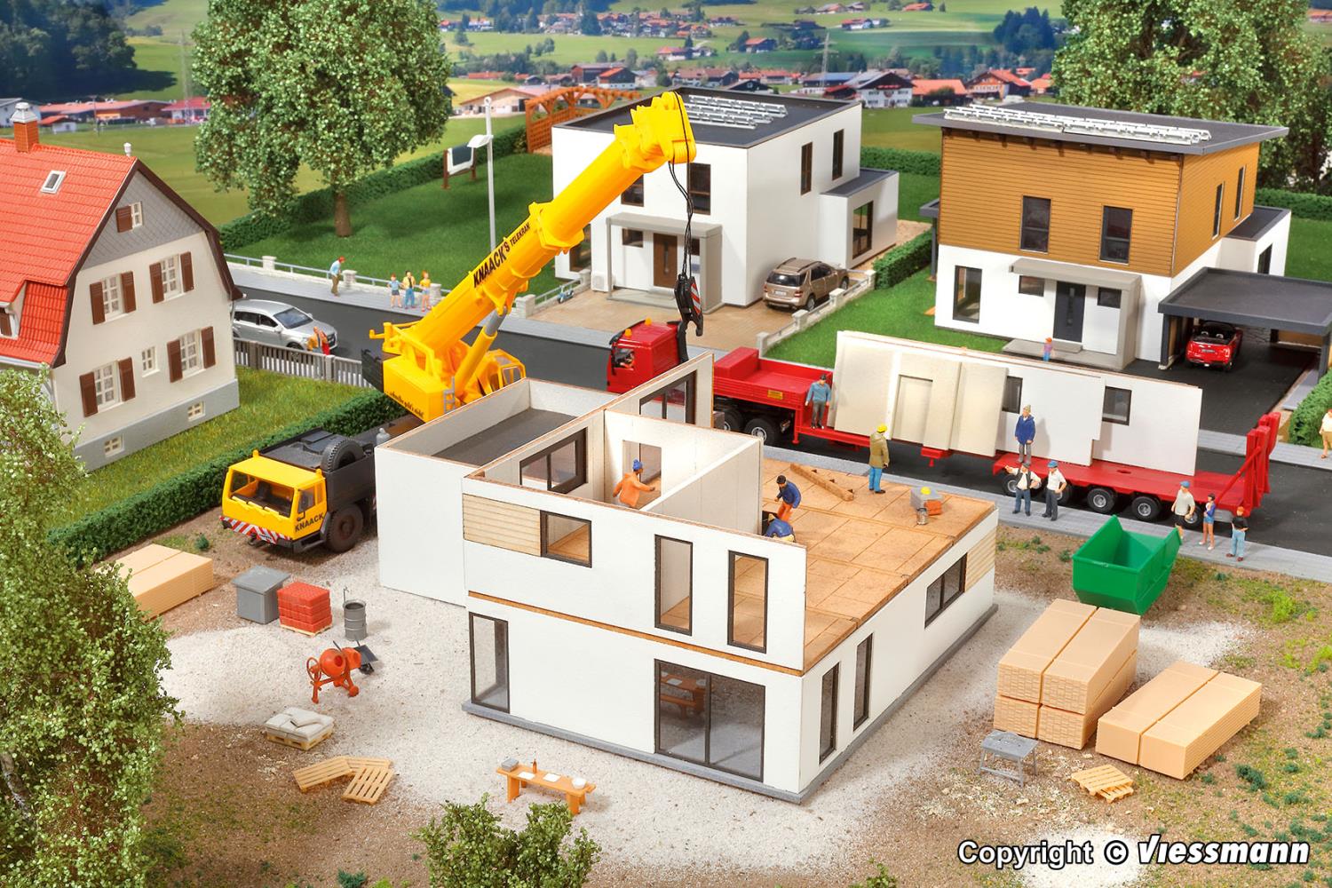 Kibri 38335 Kubushaus Julia im Bau Polyplate 1:87 Spur H0 Bausatz