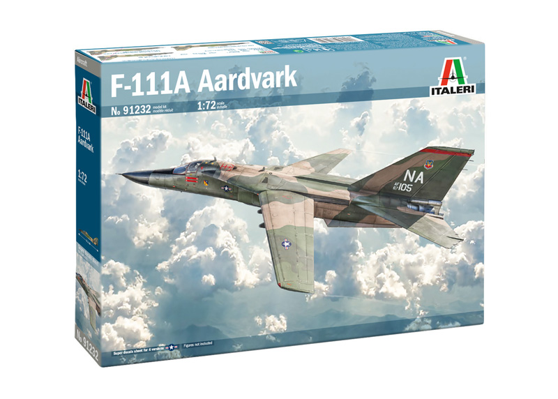 Italeri 91232 F-111A Aardvark 1:72 Modellbausatz NEU OVP