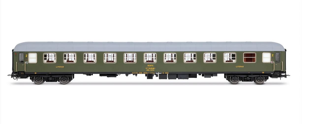 Electrotren HE4036 RENFE 2-unit pack BBL-8100 couchette coaches Spur H0