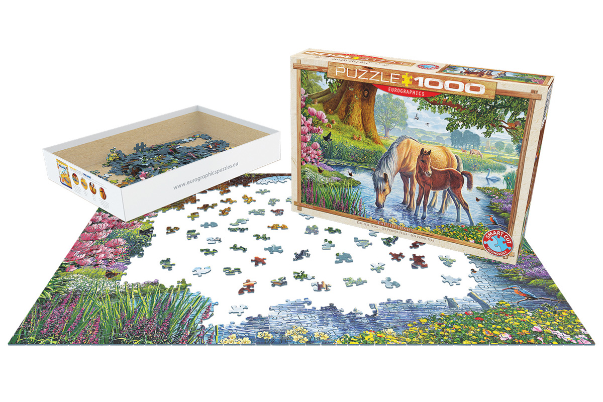 EUROGRAPHICS 6000-0976 Fell Ponies von Steve Crisp 1000 Teile Puzzle Neu OVP