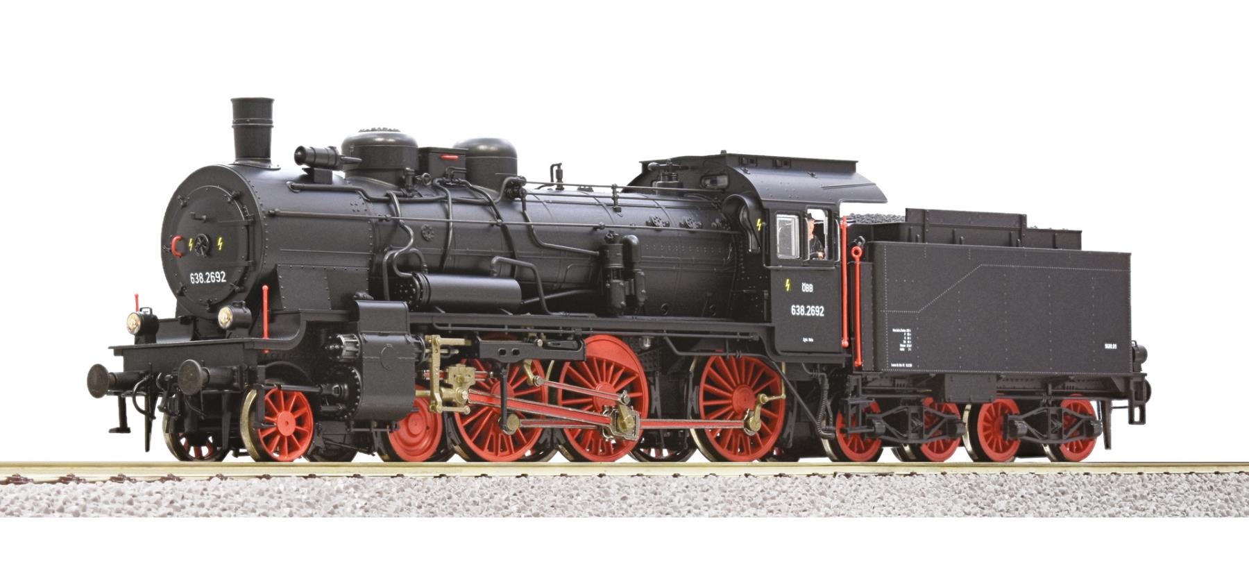 Roco 71393 Dampflokomotive 638.2692 ÖBB 1:87 Spur H0 DC Neu