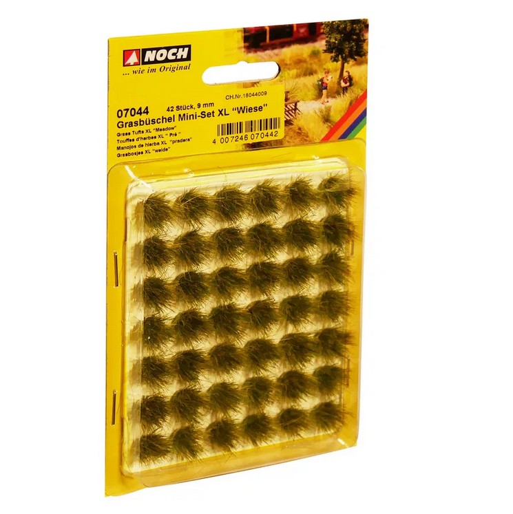 Noch 07044 Grasbüschel Mini-Set XL “Wiese” 42 Stück 9 mm NEU OVP