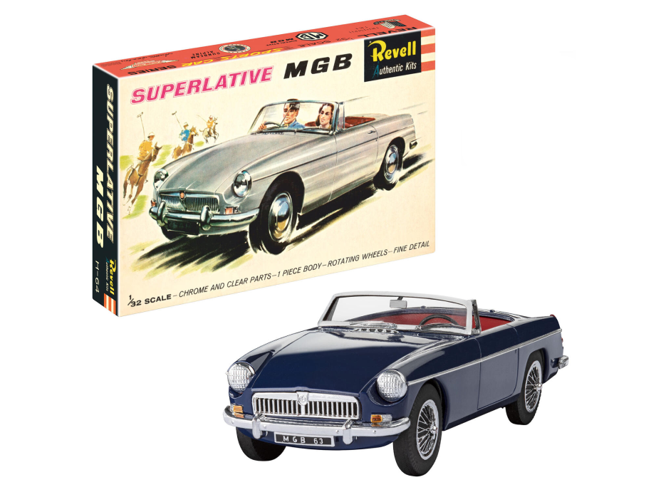 Revell 07753 MGB Roadster - 75 Years Plastic Modelling 1:32 Bausatz
