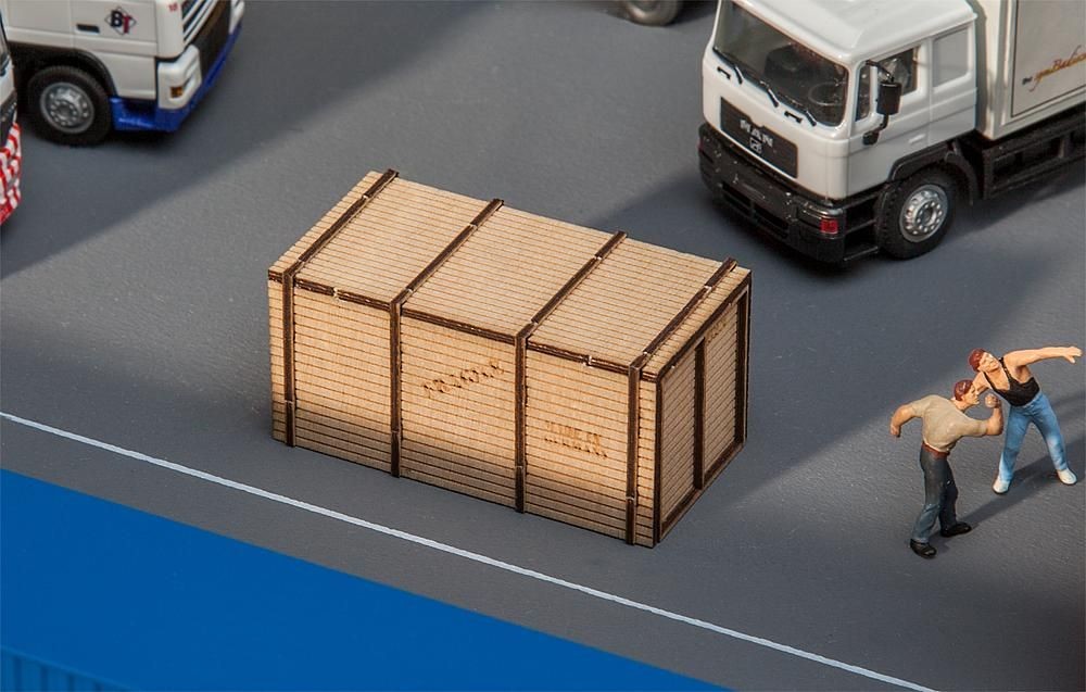 Faller 180959 Holzkiste 1:87 Spur H0 Neu OVP