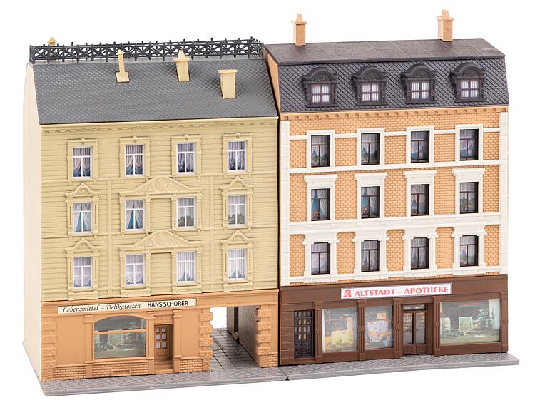 Faller 232384 Stadthäuser mit Apotheke und Delikatessenhandel 1:160 Spur N