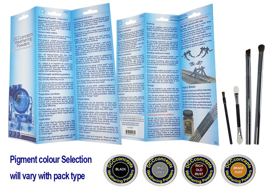DCCconcepts DCW-LRD Verwitterungs-Farbset für Loks und Waggons