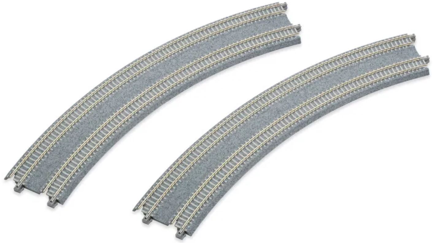 Kato 20-181 Doppelgleis mit Betonschwellen R414/381 mm Spur N