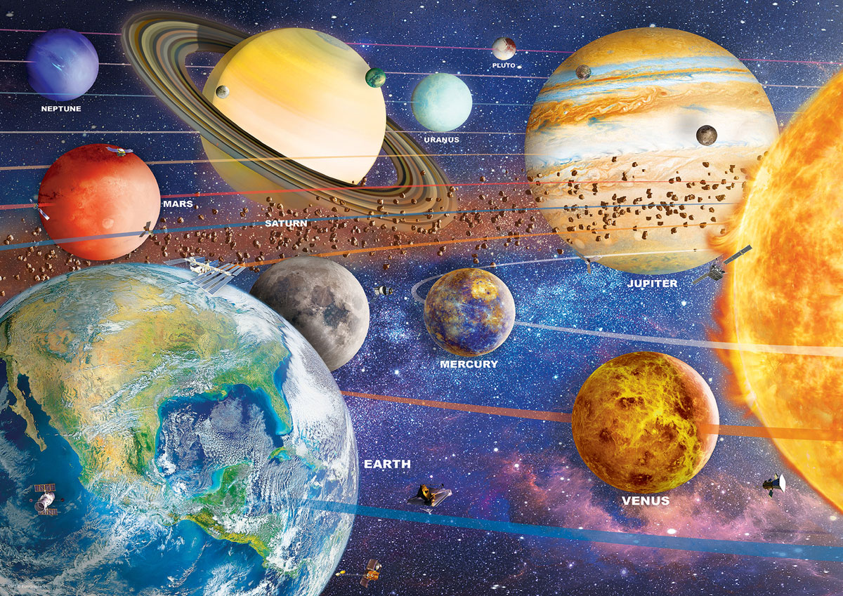 EUROGRAPHICS 8551-5862 Planet Erde Dose 550 Teile Puzzle