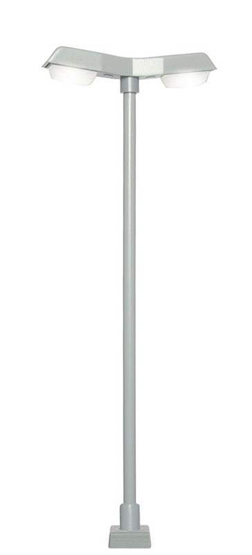 Viessmann 60971 H0 Straßenleuchte modern, doppelt,Kontaktstecksockel, 2 LEDs