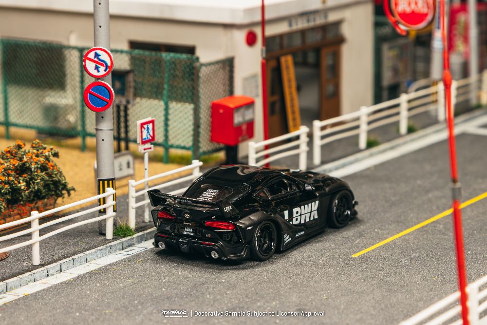Tarmac Works T64-109-BK 1:64 TOYOTA SUPRA (A90) LB-WORKS BLACK 2025