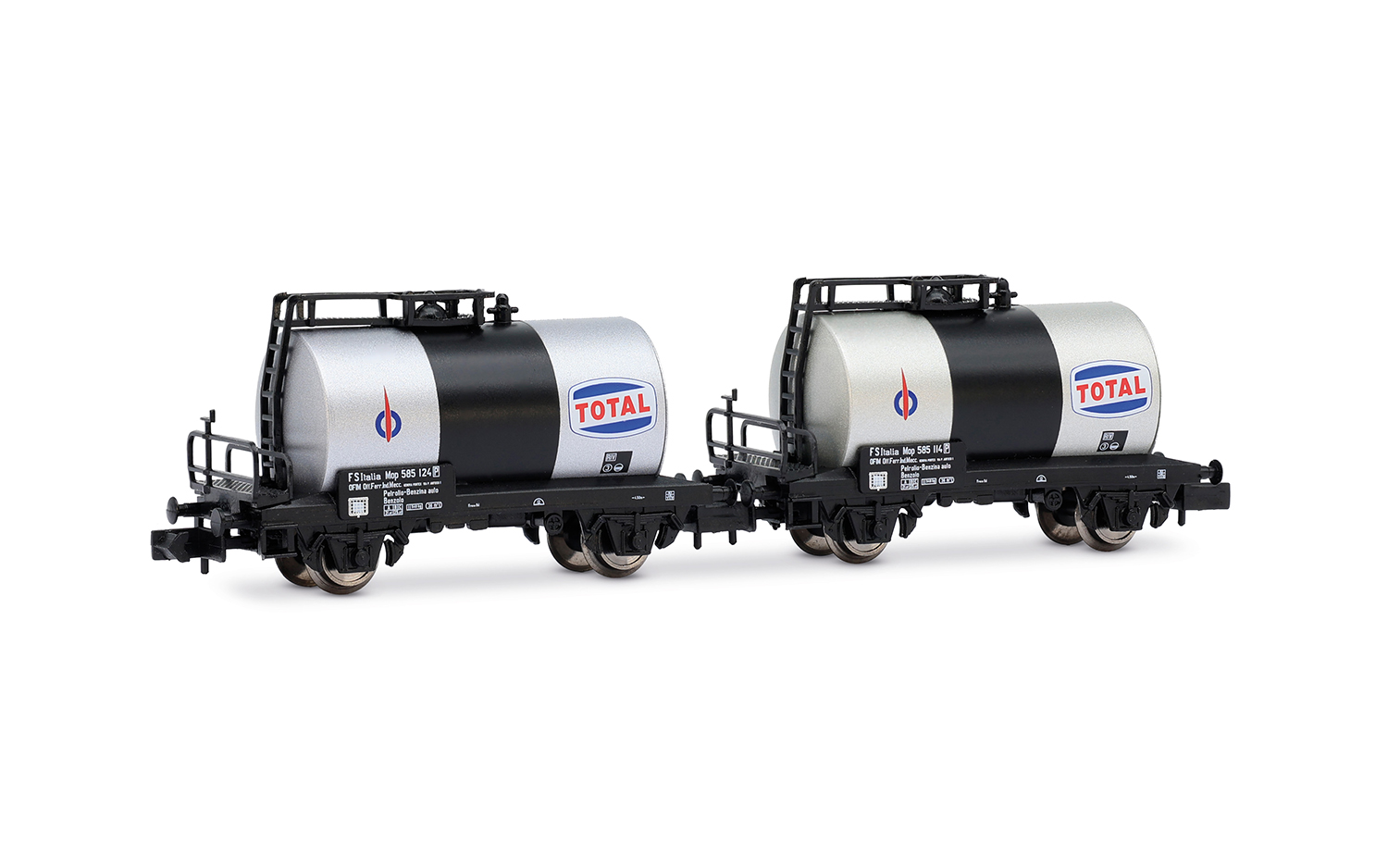 Arnold HN6746 FS, 2-tlg. Set 2-achs. Kesselwagen „Total”