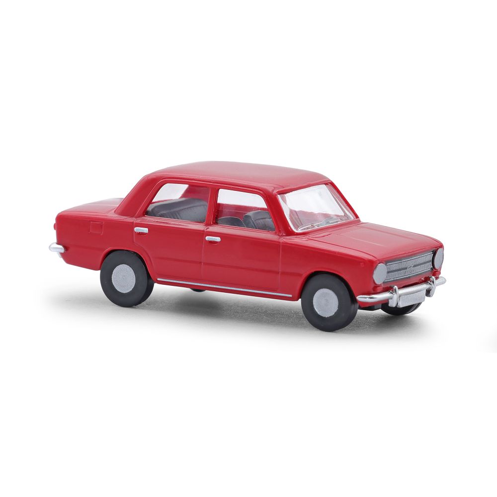 Busch 87025 Fiat 124 Limousine rot 1:120 Spur TT Standmodell NEU