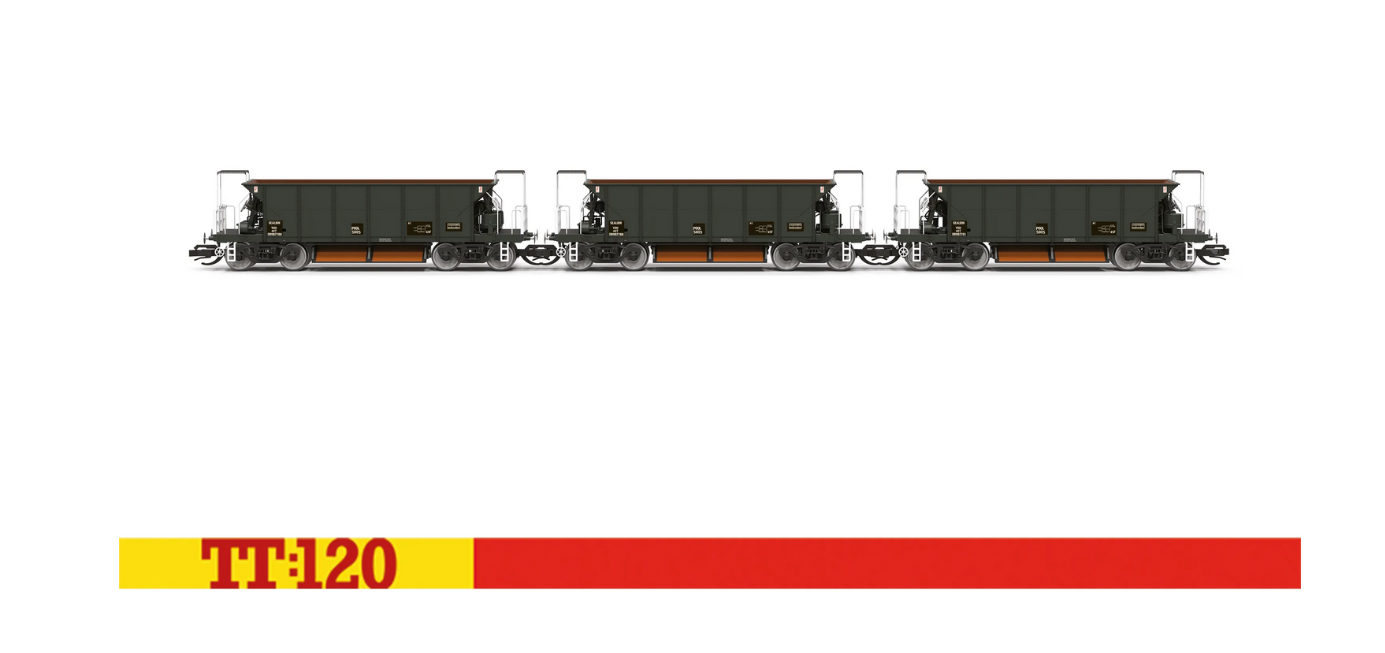 Hornby TT6067 Civil Engineers - YGH Sealion Wagon - Triple Pack Spur TT