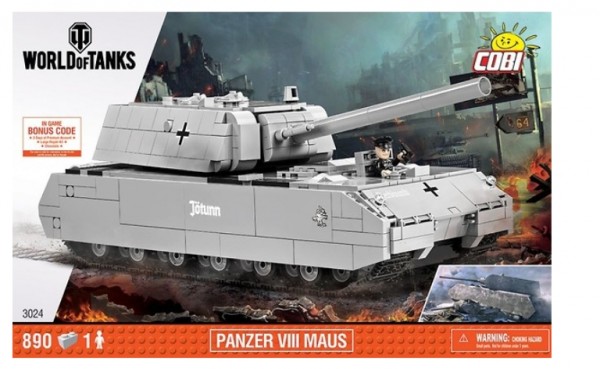 Cobi 3024 Panzer VIII Maus World of Tanks Bausatz Tank Kit 900 Pcs 