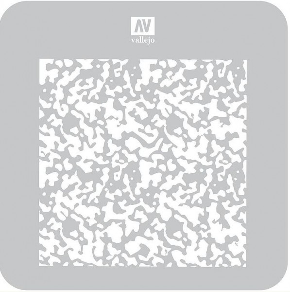 Vallejo Airbrush Schablone ST-AIR001 Verwitterte Farbe 1/48 125 x 125 mm Air Mar 